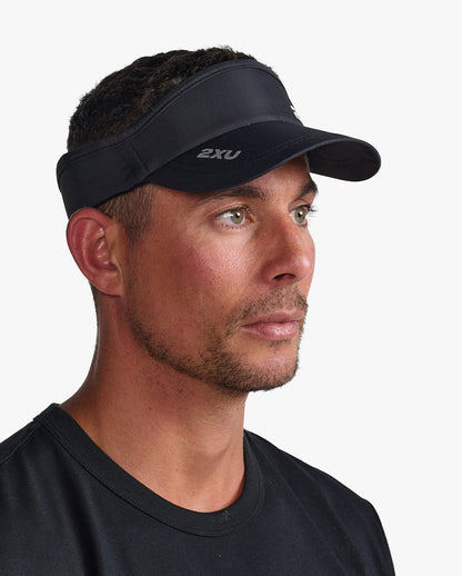 2XU South Africa - Run Visor - Black/Black