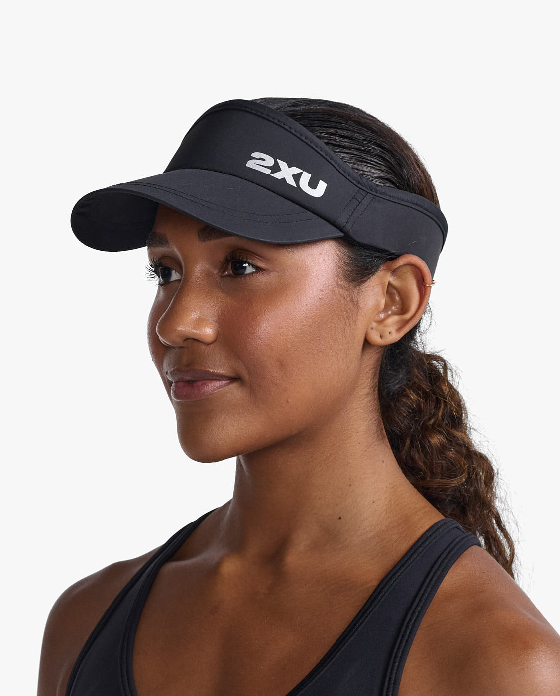 2XU South Africa - Run Visor - Black/Black