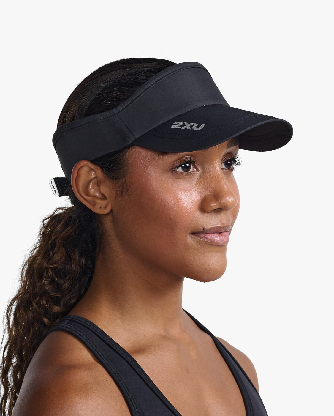 2XU South Africa - Run Visor - Black/Black