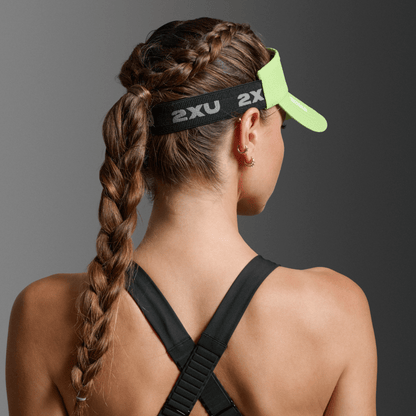 2XU South Africa - Performance Visor - Lime Zest/White