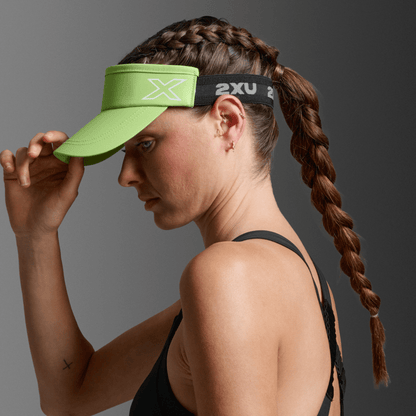 2XU South Africa - Performance Visor - Lime Zest/White
