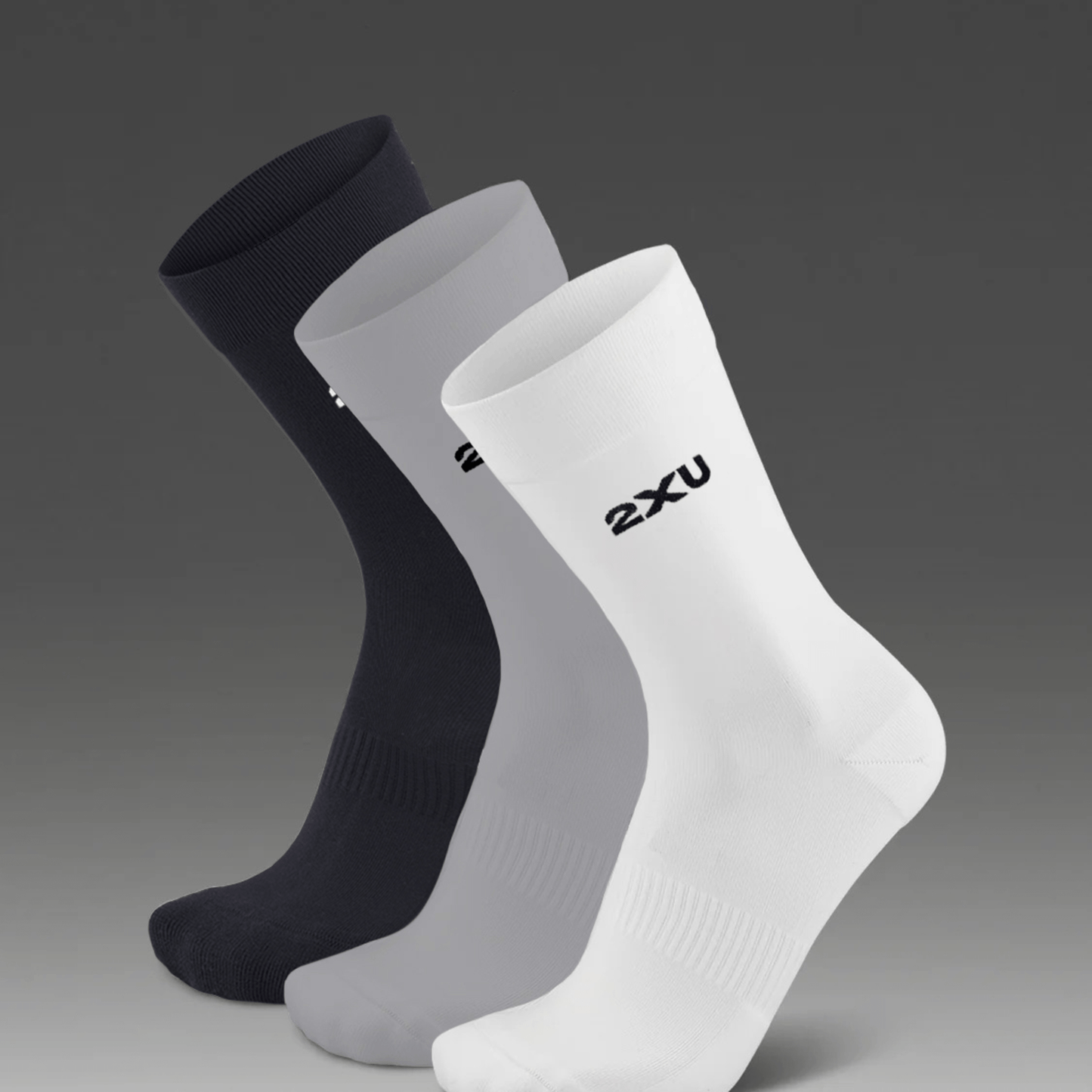 2XU South Africa - Cotton Crew Socks 3 Pack - Three/Colour