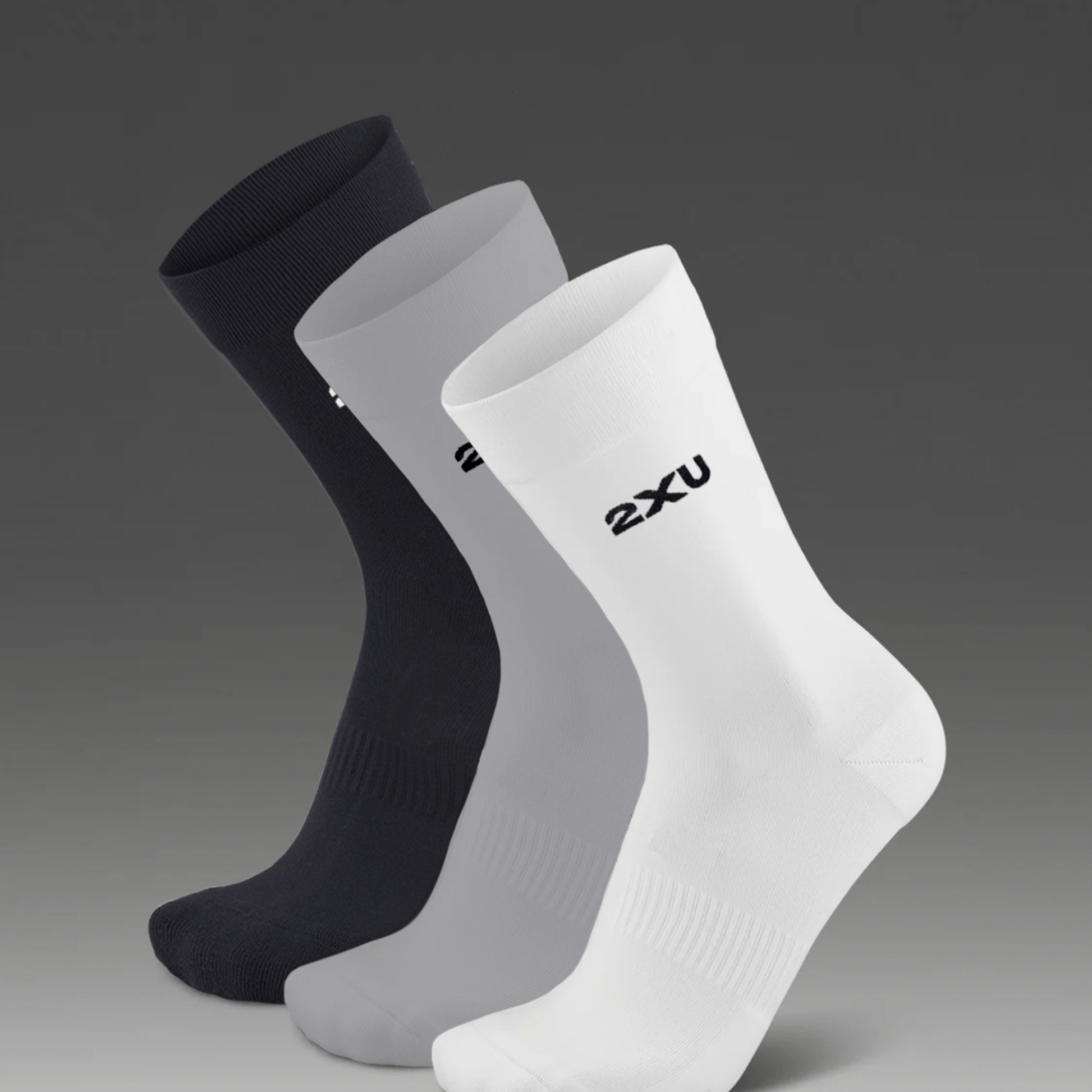 2XU South Africa - Cotton Crew Socks 3 Pack - Three/Colour