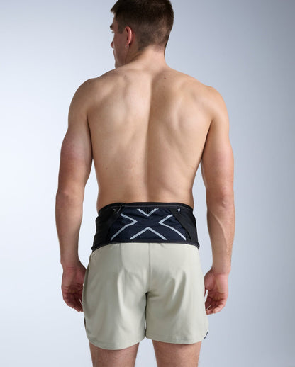 2XU South Africa - Trail Ultra Run Belt - Black/Silver Reflective