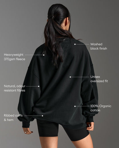 2XU South Africa - EZ Oversize Organic Cotton Crew - S