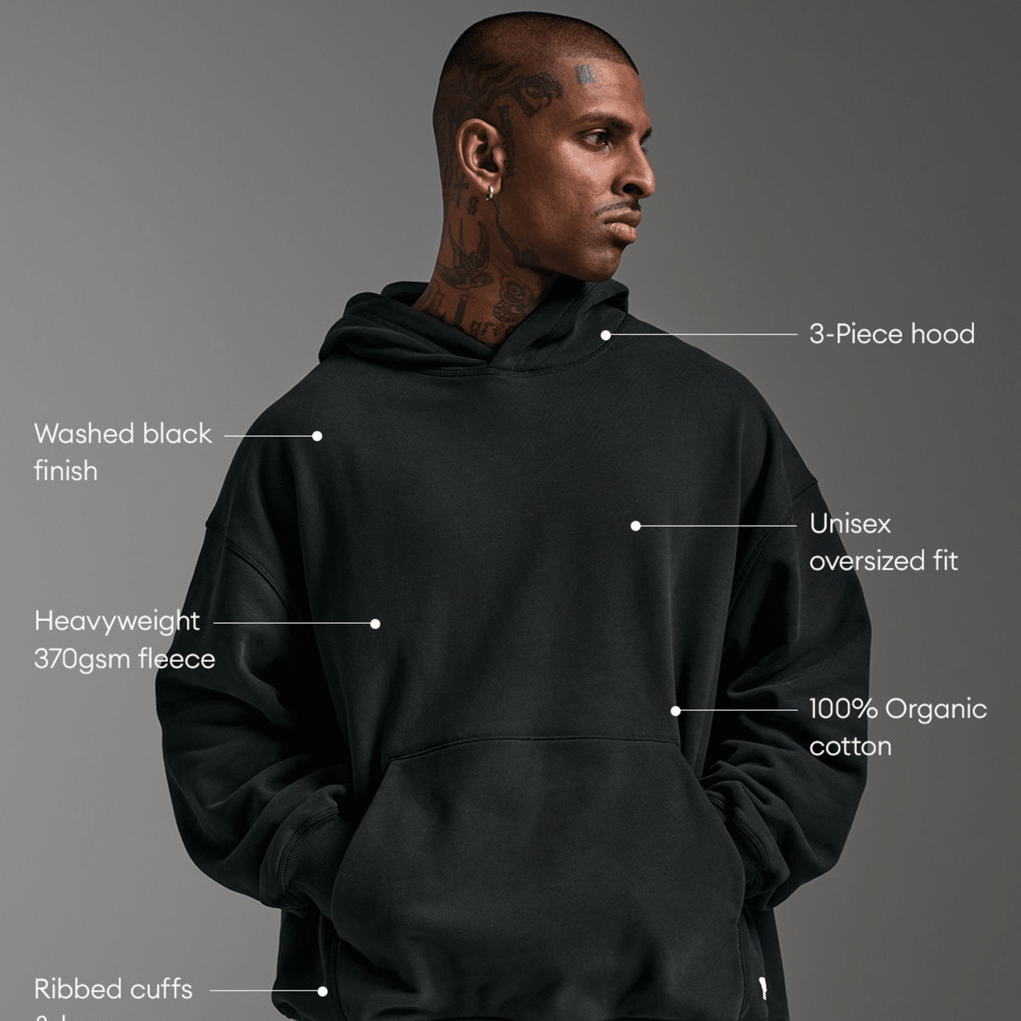2XU South Africa - EZ Oversize Organic Cotton Hoodie - S
