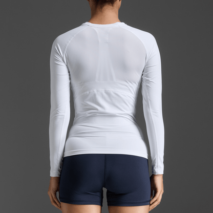 2XU South Africa - Women's Core Compression Long Sleeve - White/White