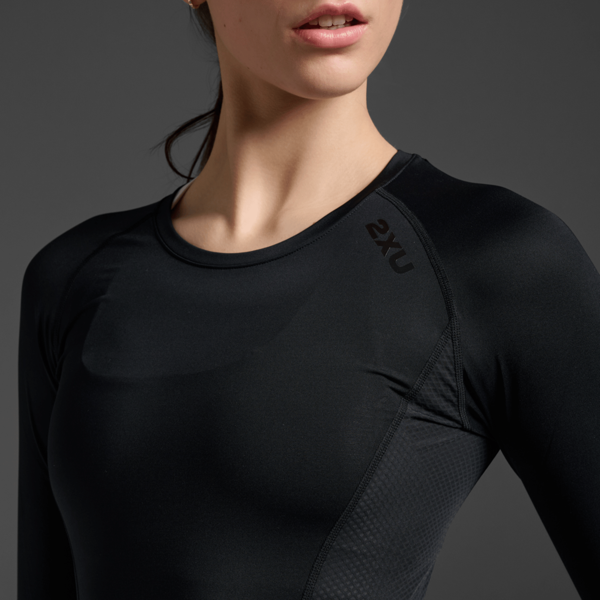 2XU South Africa - Women's Core Compression Long Sleeve - Black/Black