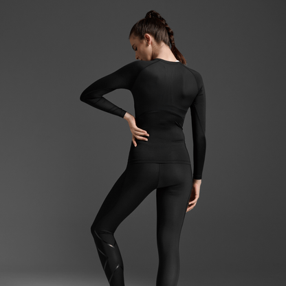 2XU South Africa - Women's Core Compression Long Sleeve - Black/Black