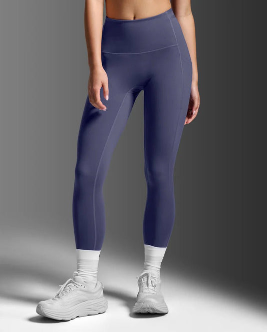 2XU South Africa - Women's Form Stash Hi - Rise Compression Tights - Future Dusk/Future Dusk