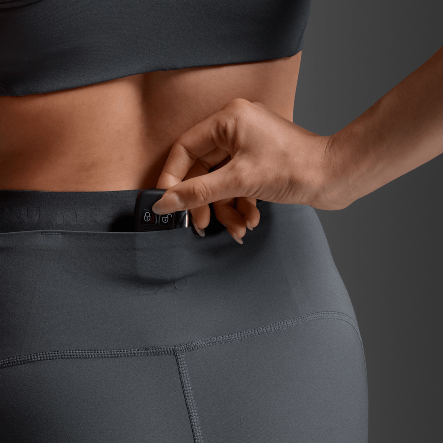 2XU South Africa - Women's Form Stash Hi - Rise Compression Tights - India Ink/India Ink1