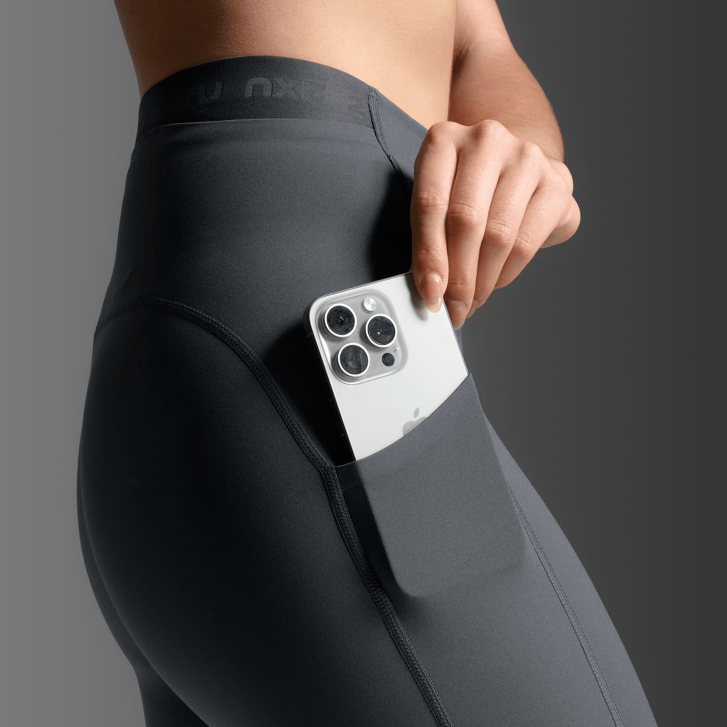 2XU South Africa - Women's Form Stash Hi - Rise Compression Tights - India Ink/India Ink1