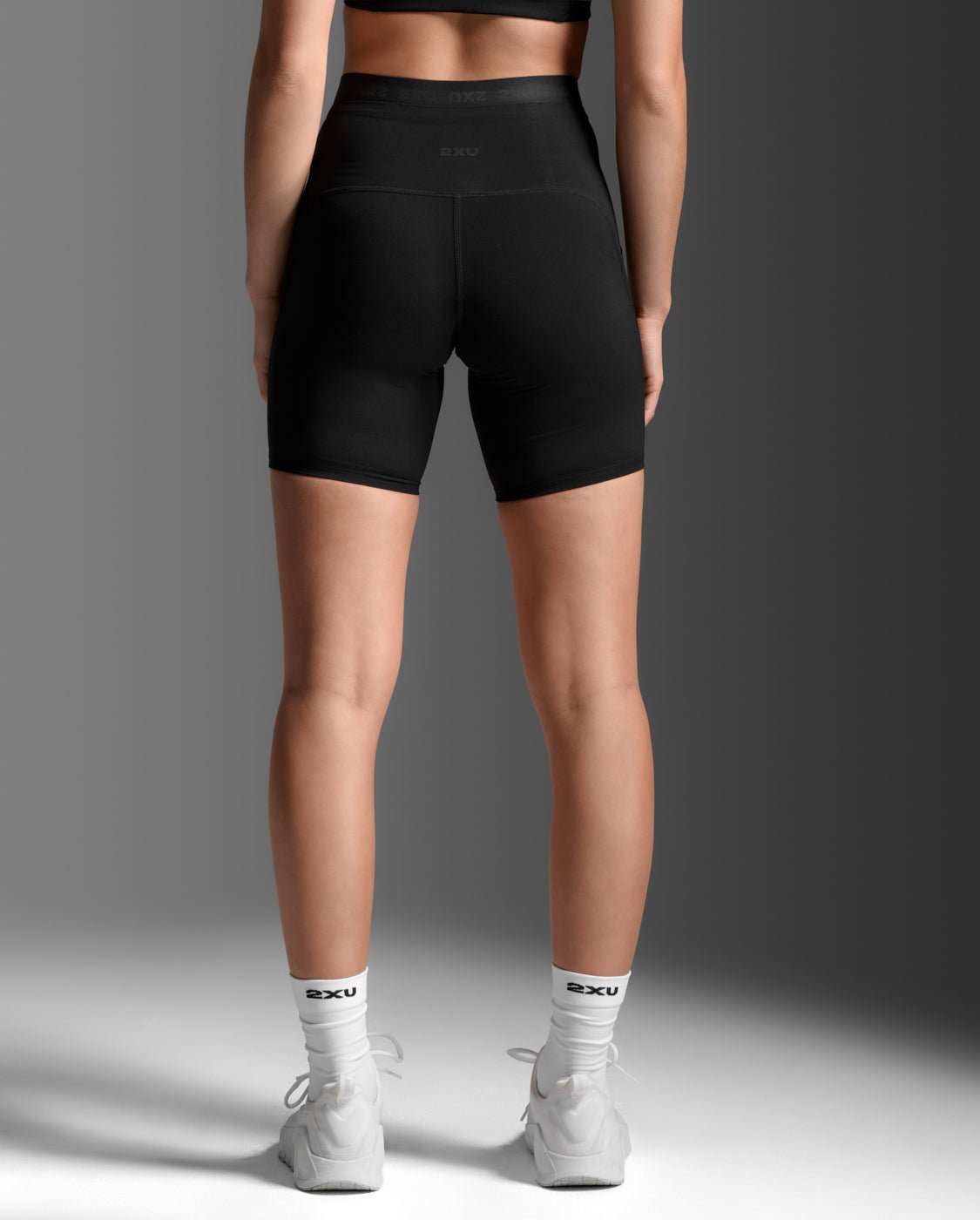 2XU South Africa - Women's Form Stash Hi - Rise Bike Shorts - Black/Black1