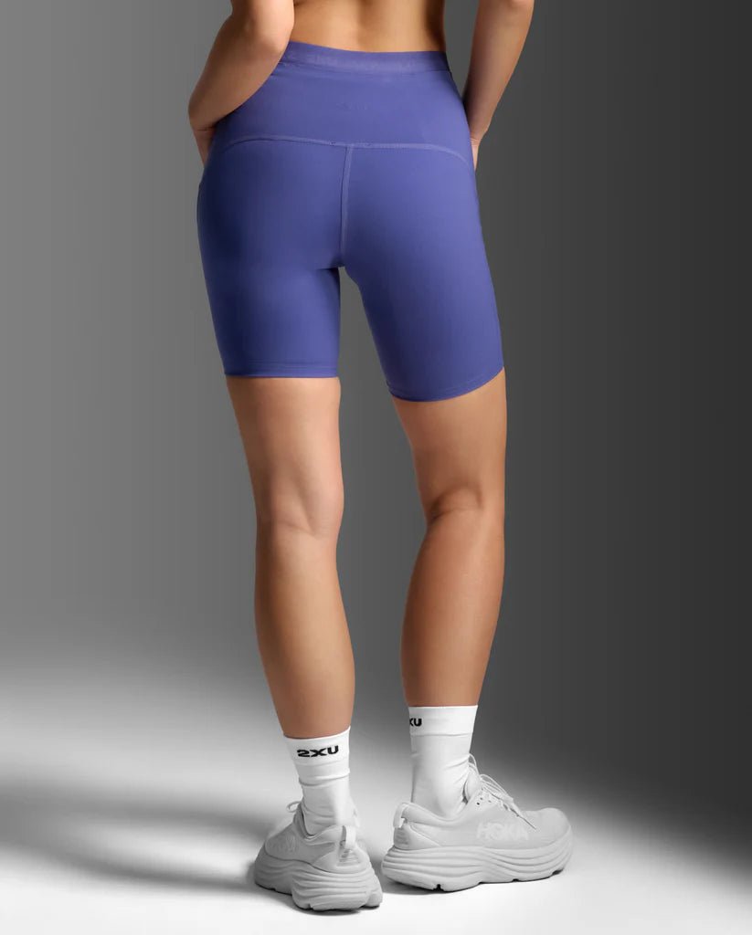 2XU South Africa - Women's Form Stash Hi - Rise Bike Shorts - Future Dusk/Future Dusk