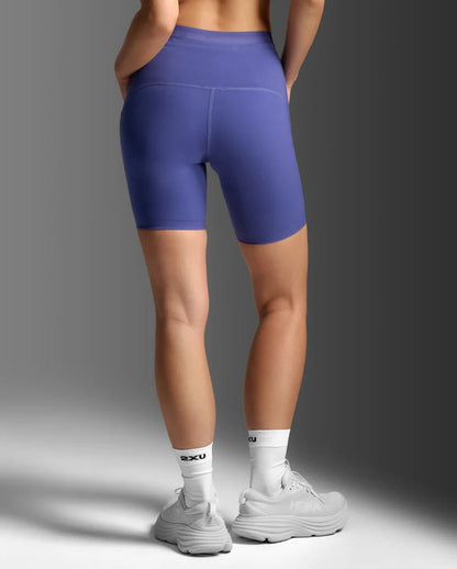 2XU South Africa - Women's Form Stash Hi - Rise Bike Shorts - Future Dusk/Future Dusk