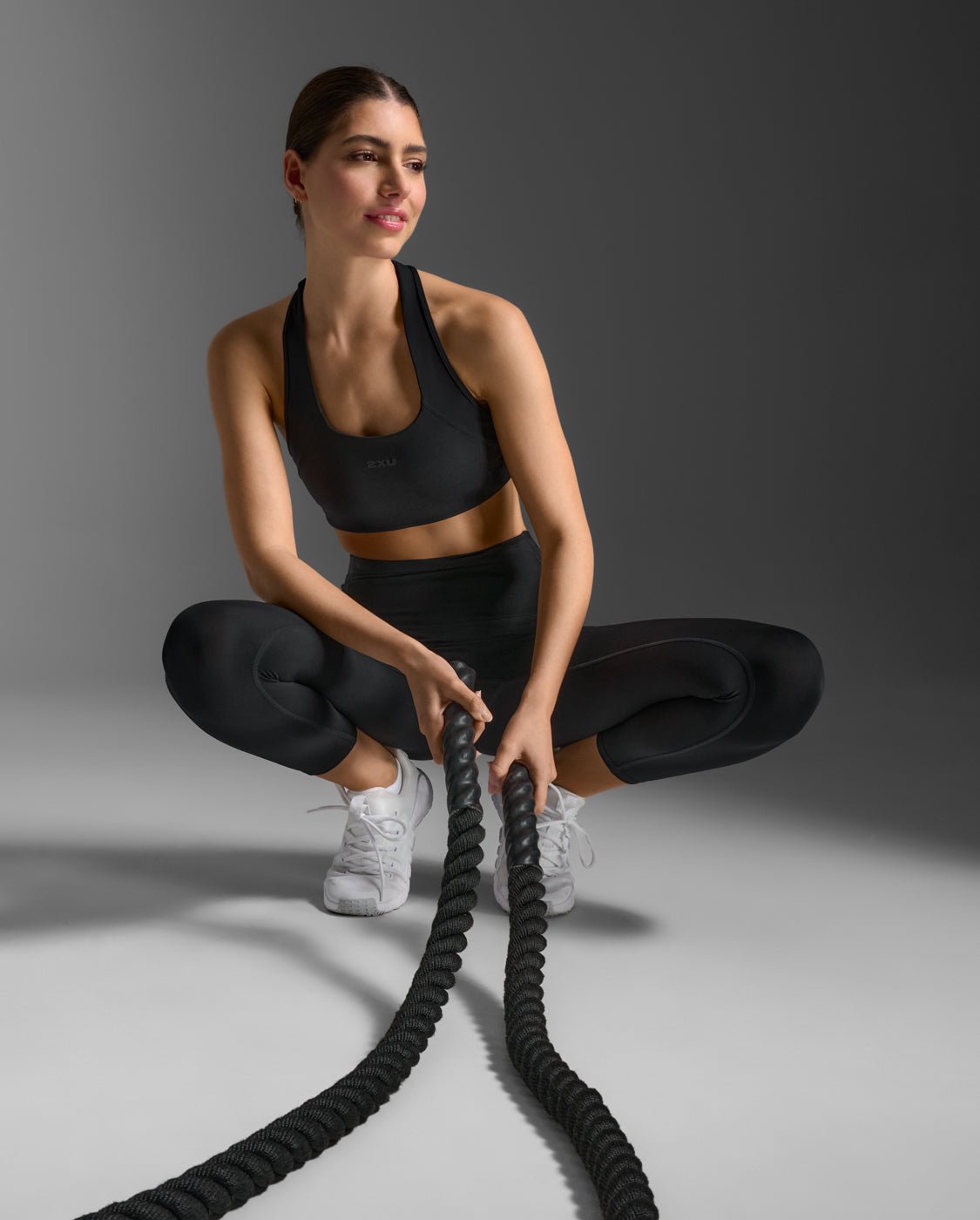 2XU South Africa - Women's Form Stash Hi - Rise Compression 7/8 Tights - BLK/BL1