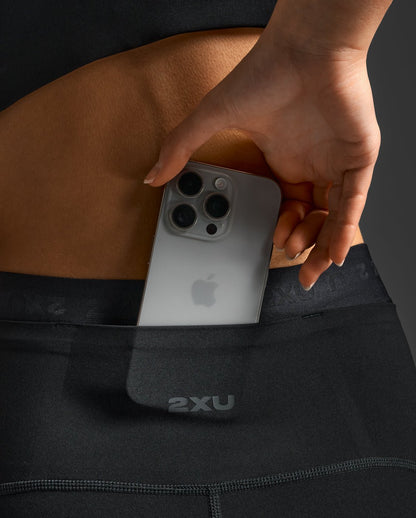 2XU South Africa - Women's Form Stash Hi - Rise Compression 7/8 Tights - BLK/BL1