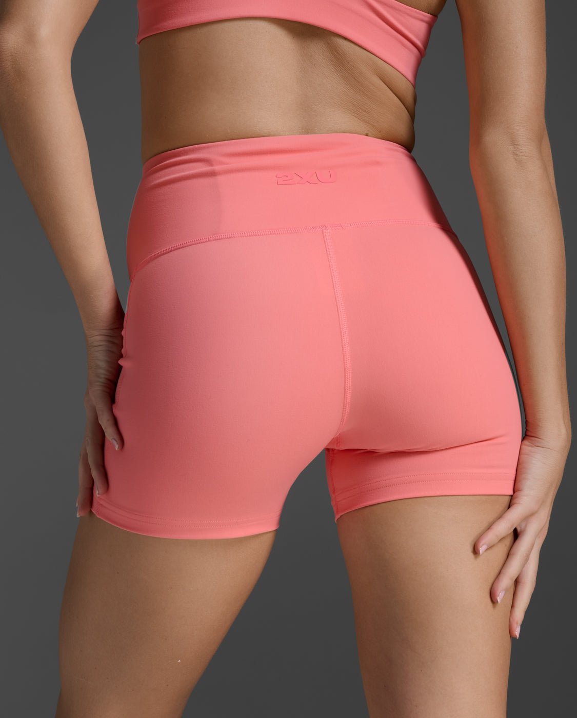 2XU South Africa - Women's Form Soft Touch Hi - Rise Compression Short - Pink Glow/Pink Glow