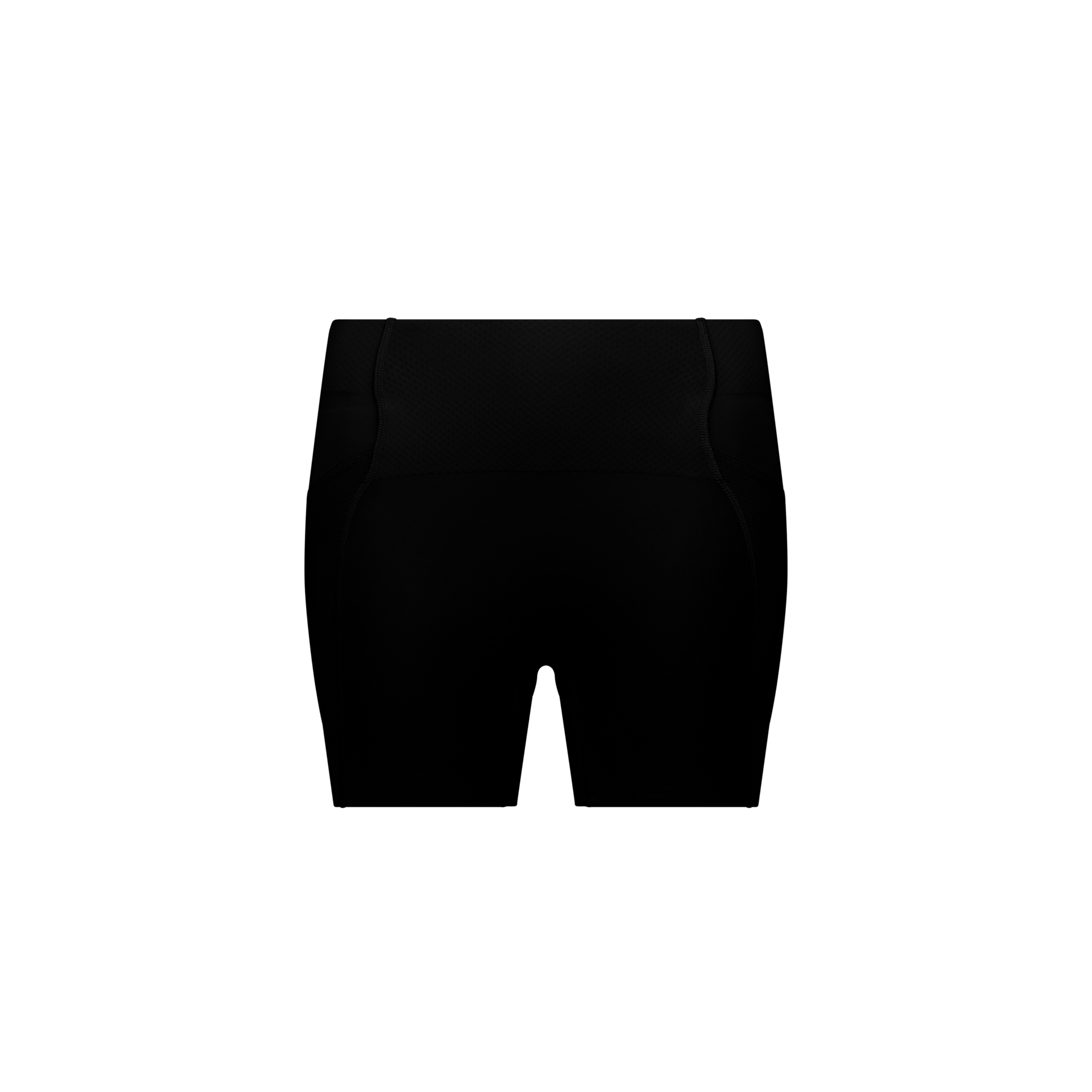 2XU South Africa - Women's Aero Mesh Hi - Rise Comp 4 Inch Short - Black/Silver Reflective