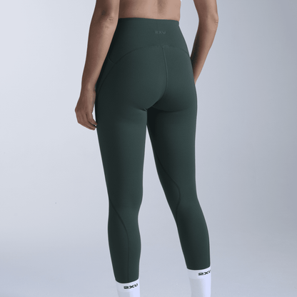 2XU South Africa - Women's Flex Hi - Rise Compression Tight - Ever Green/Ever Green