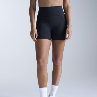 2XU South Africa - Women's Flex Hi - Rise 4in Compression Short - Black/Black