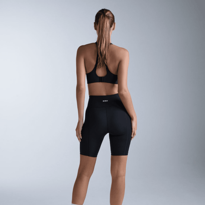 2XU South Africa - Women's Core Hi - Rise Compression 7 Inch Short - Black/Silver