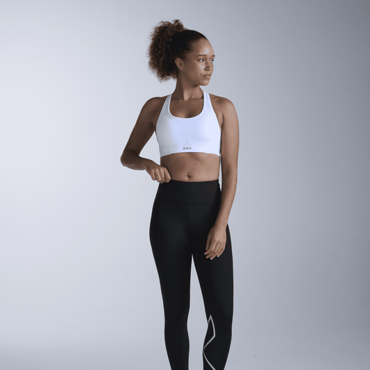 2XU South Africa - Women's Core Hi - Rise Compression Tights - Black/Silver