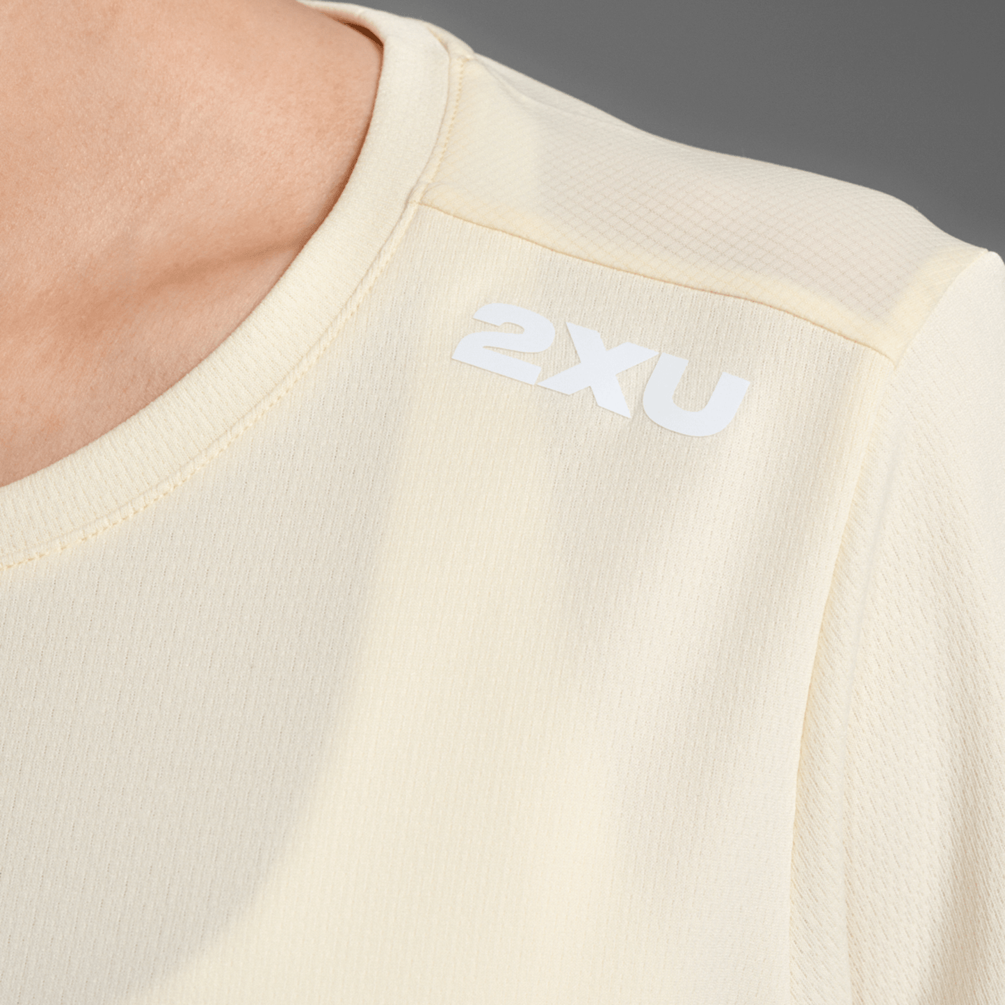 2XU South Africa - Women's Aero Tee - Pixel Lemon/White Reflective