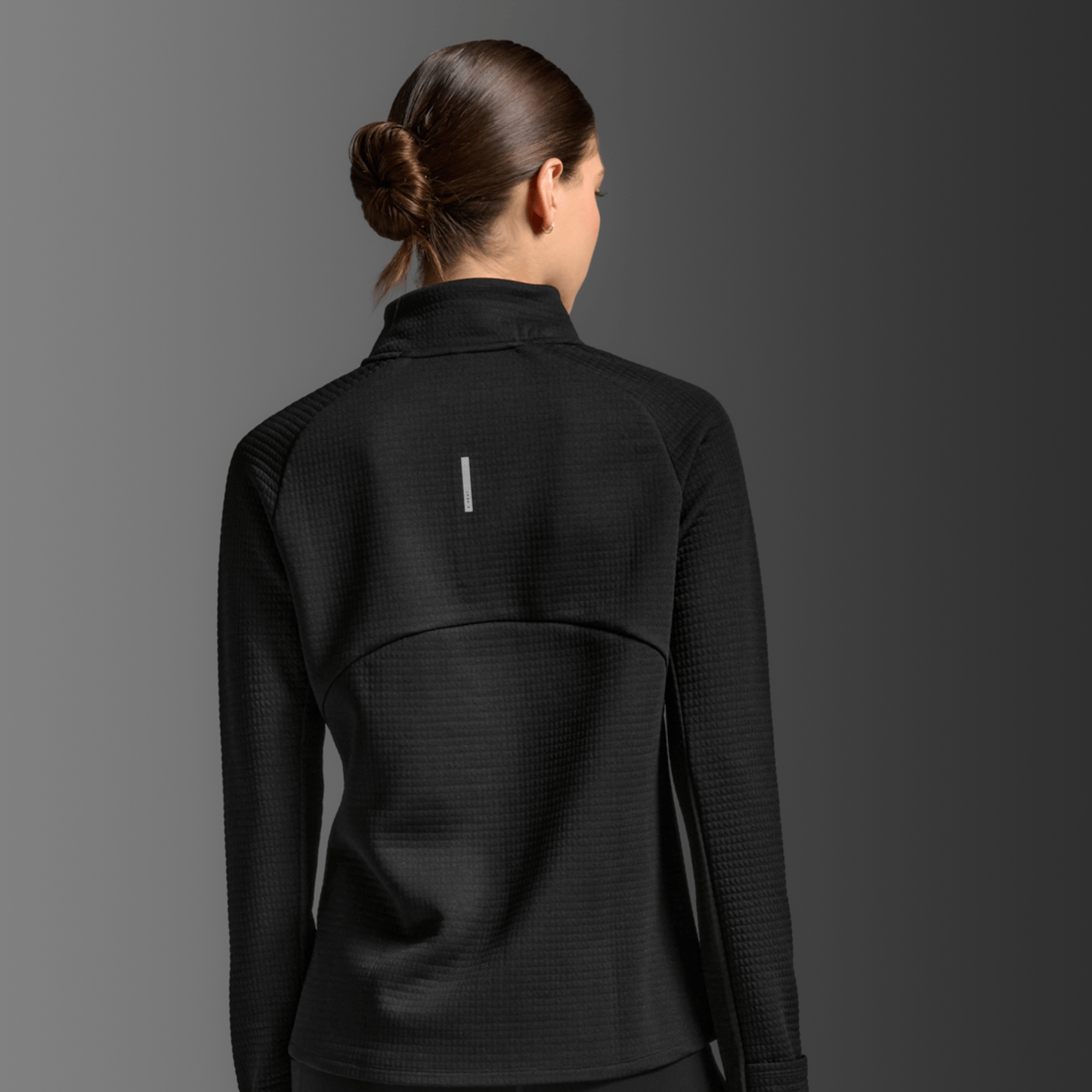 2XU South Africa - Women's Ignition Haptic 1/4 Zip - Black / Silver Reflective