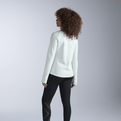 2XU South Africa - Women's Ignition Haptic 1/4 Zip - Mint Dust/Mint Reflective