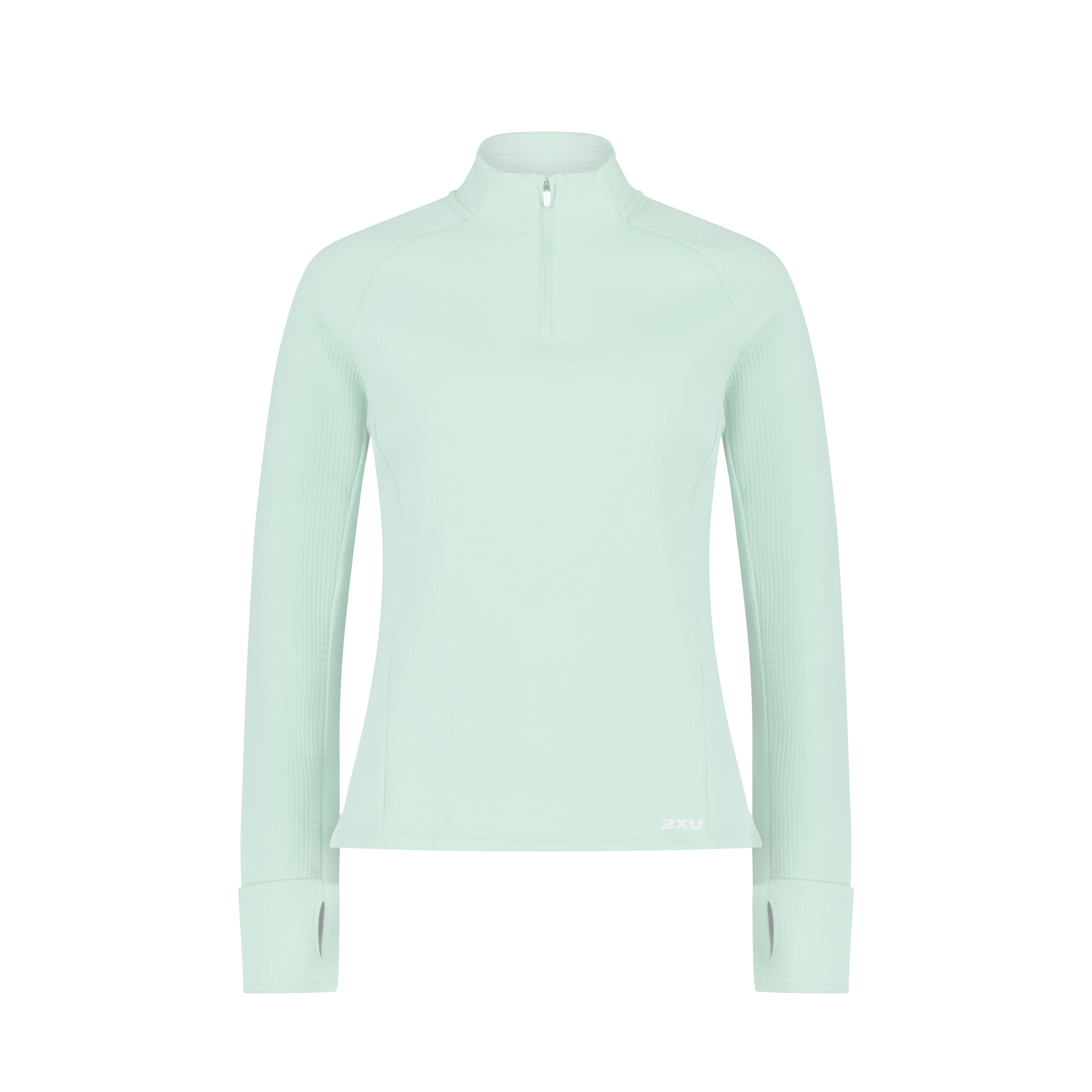 2XU South Africa - Women's Ignition Haptic 1/4 Zip - Mint Dust/Mint Reflective