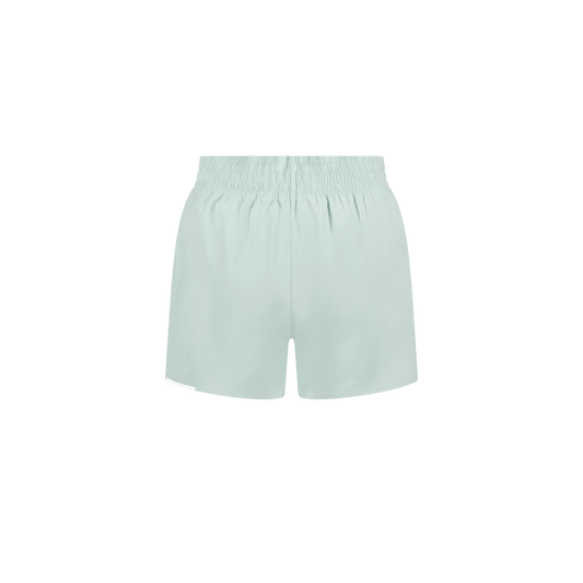 2XU South Africa - Women's Aero Hi - Rise 4 inch Shorts - Mint Dust/Mint Reflective