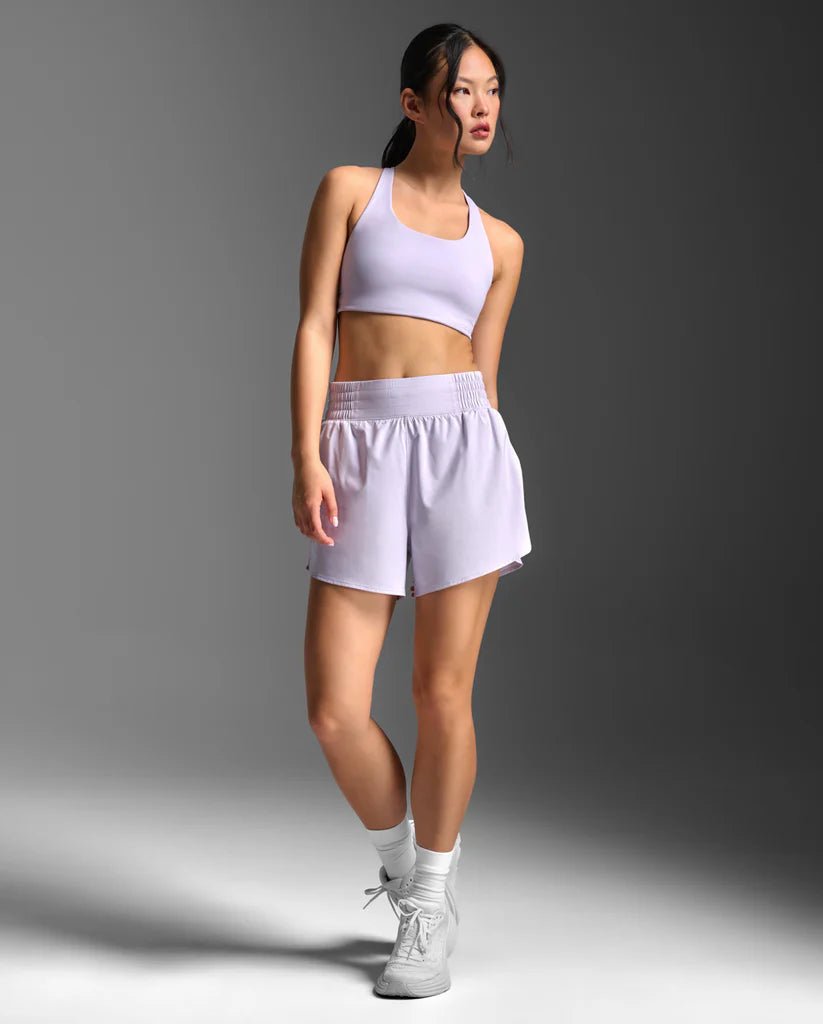 2XU South Africa - 2XU Women's Aero Hi - Rise 4 inch Shorts - VirtualViolet/VioletReflectiv