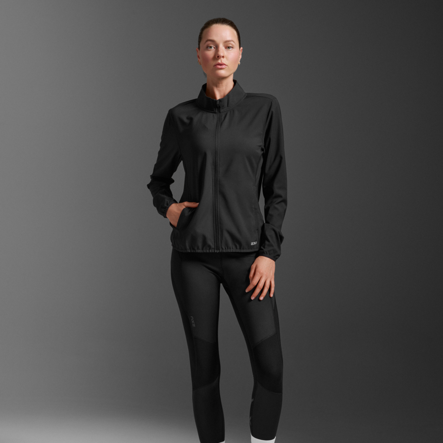 2XU South Africa - Women's Aero Jacket - Black/Silver Reflective