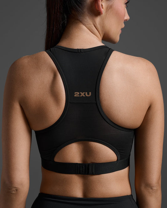 2XU South Africa - Women's Aero Impact Triathlon Crop Top - Black/White