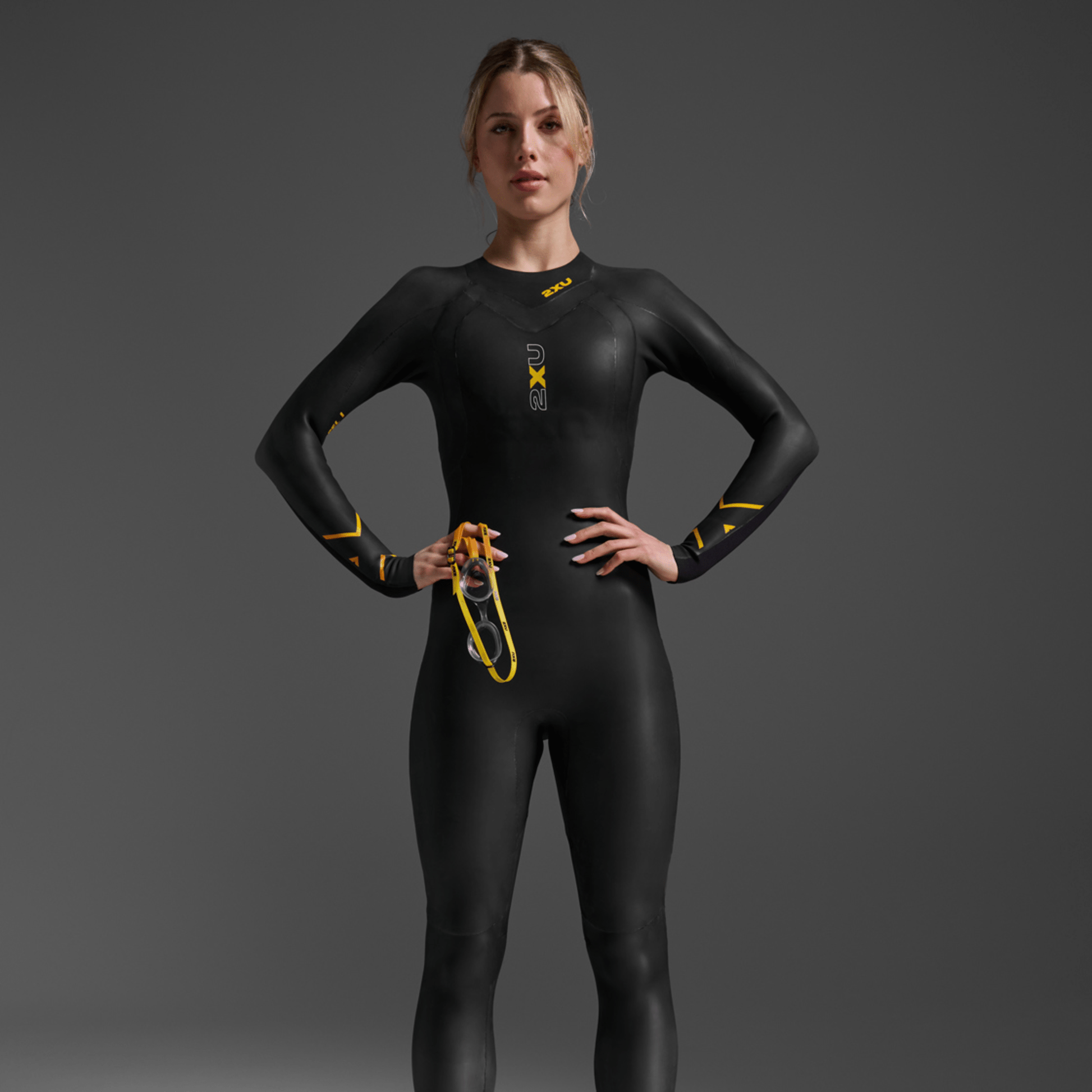 2XU South Africa - Women's Propel:1 Wetsuit - Black/Ambition