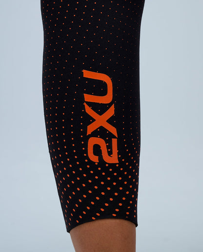 2XU South Africa - Women's Propel:1 Wetsuit - Black/ Solar Orange
