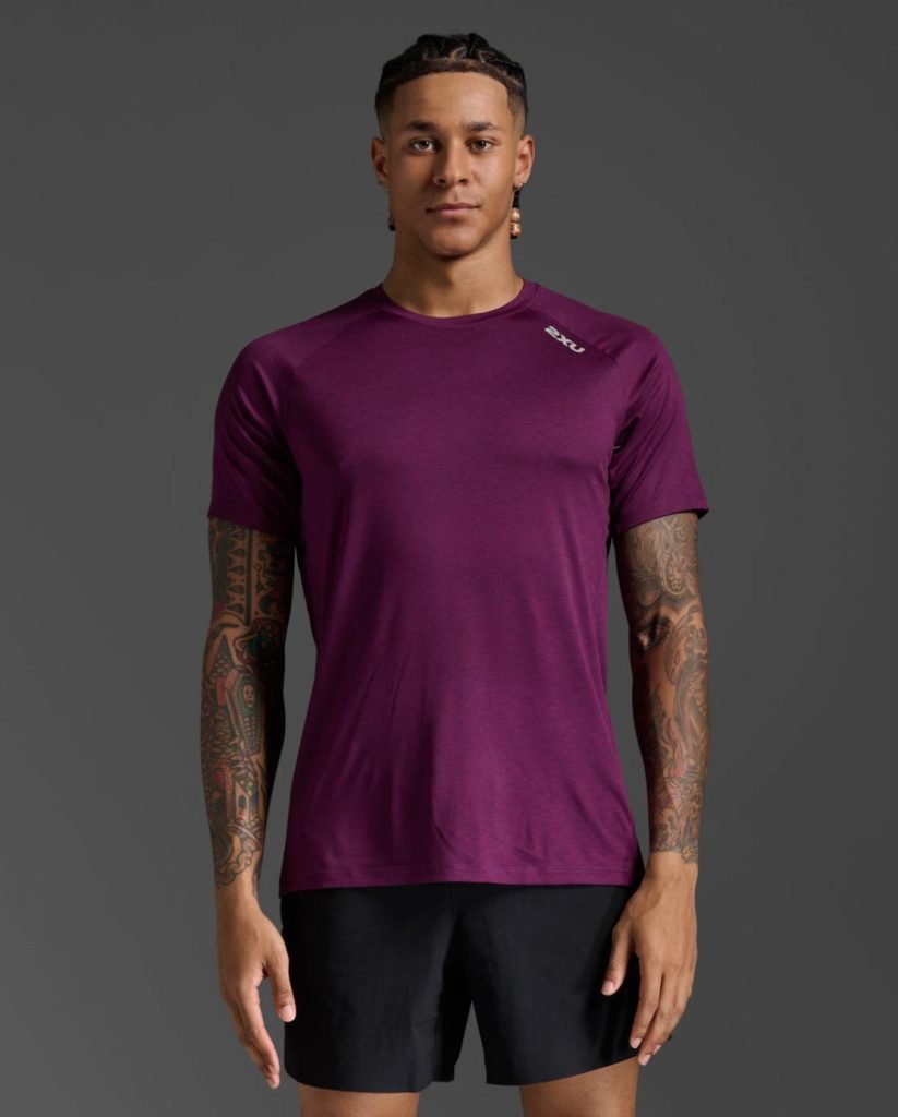 2XU South Africa - Men's Motion Tee - Mercury / Carbon