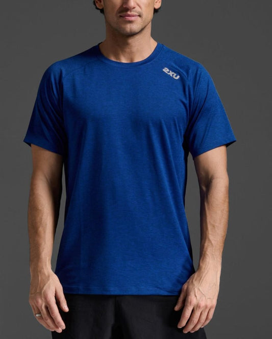 2XU South Africa - Men's Motion Tee - Surf / Moon