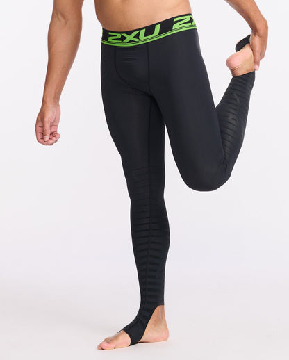 2XU South Africa - Mens Power Recovery Compression Tights - Black/Nero