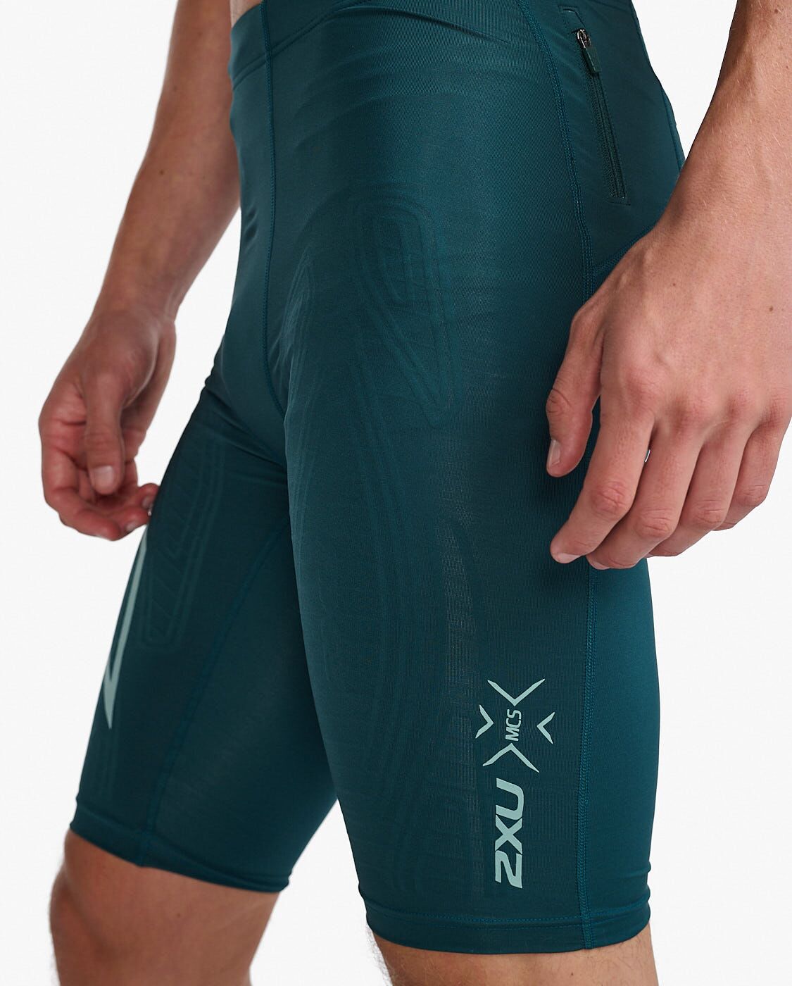 2XU South Africa - Men's Light Speed Compression Shorts - PNE/RFF