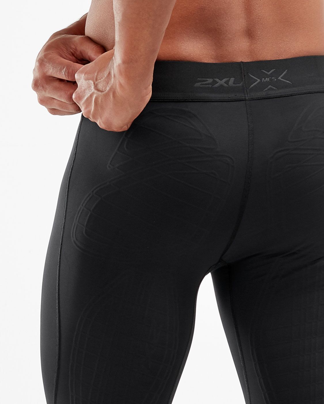 2XU South Africa - Men's Force Compression Tights - Black/Gold