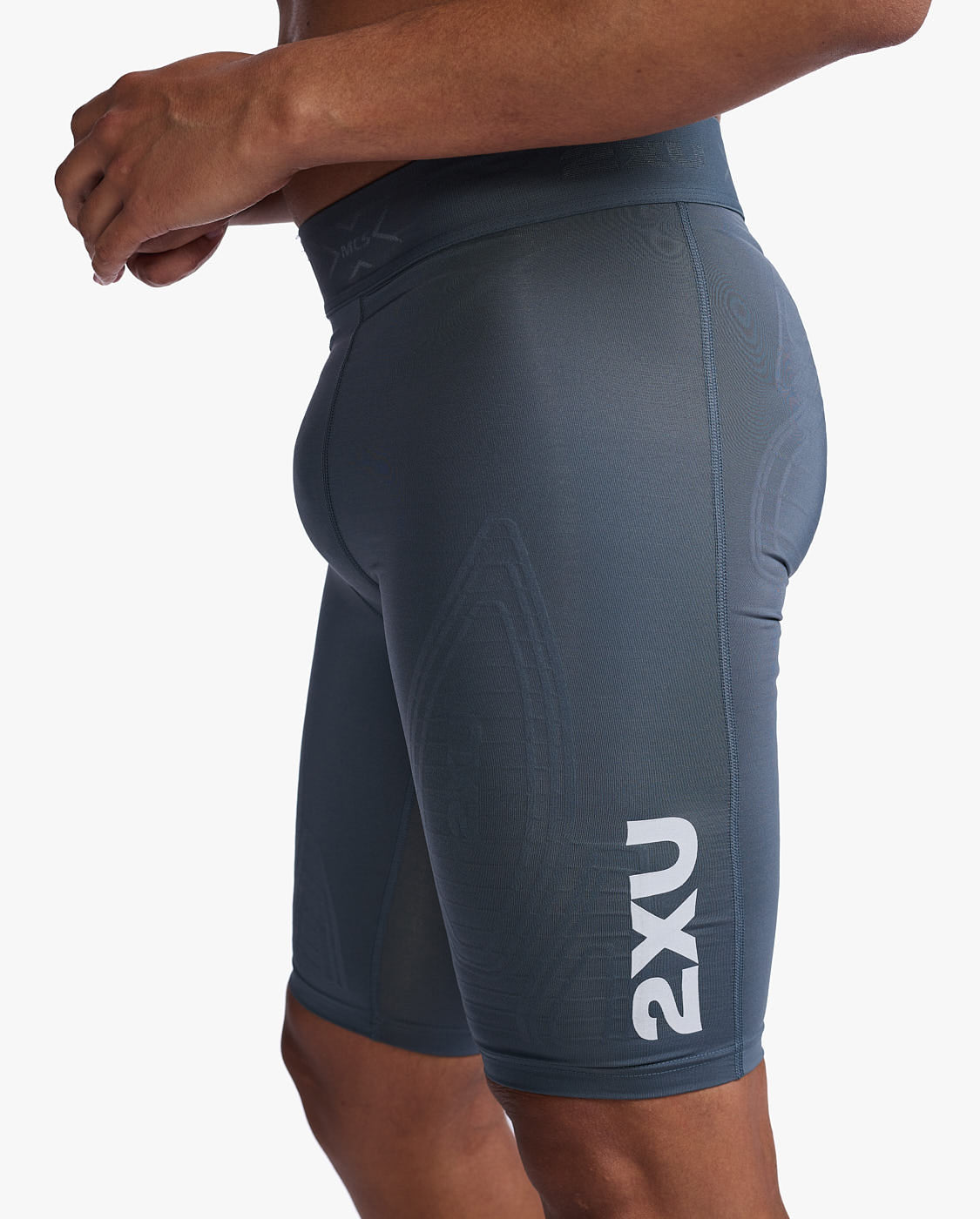 2XU South Africa - Men's Force Compression Shorts - Turbulence/Harbor Mist - Turbulence/Harbor Mist