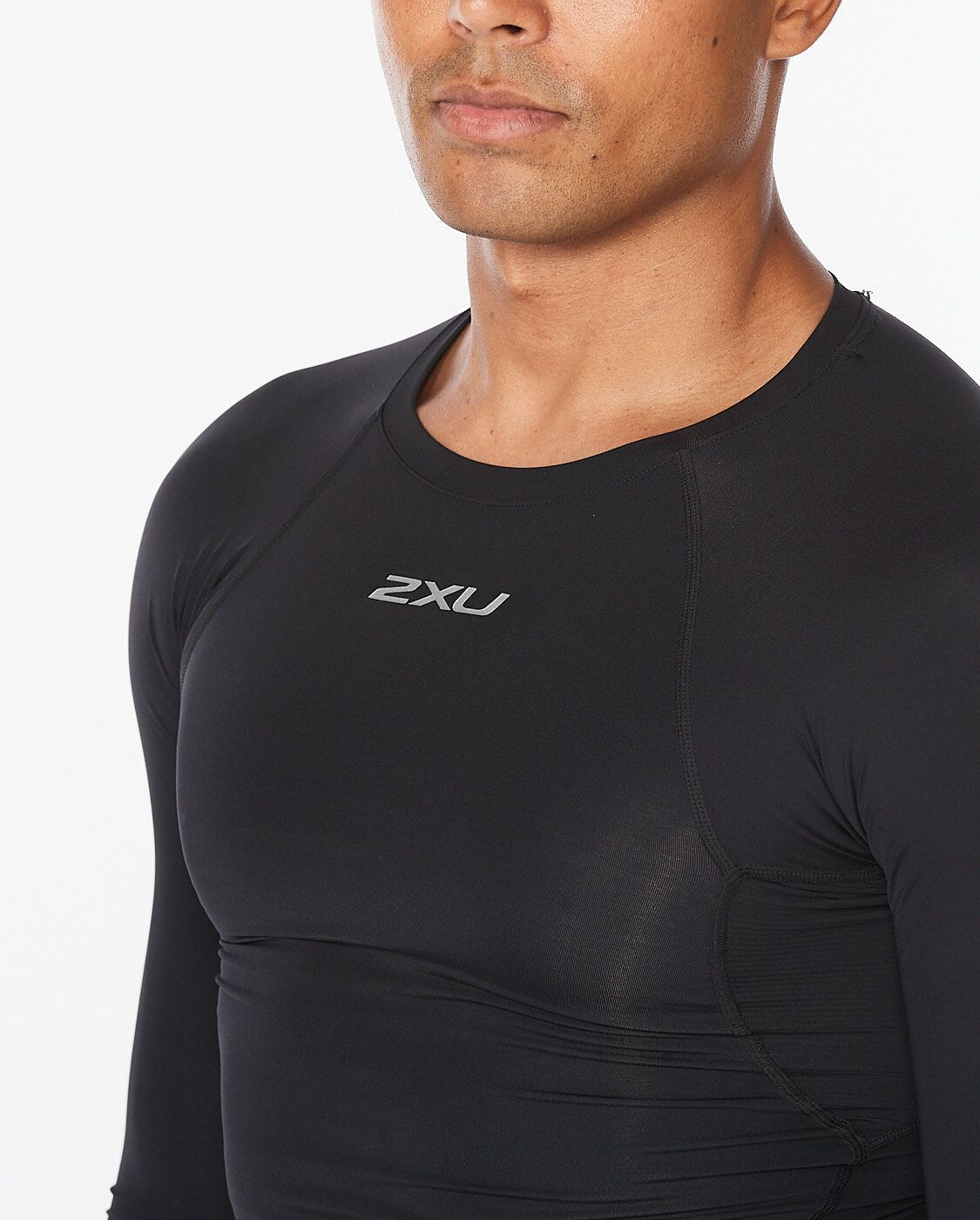 2XU South Africa - Men's Core Compression Long Sleeve - Black/Silver