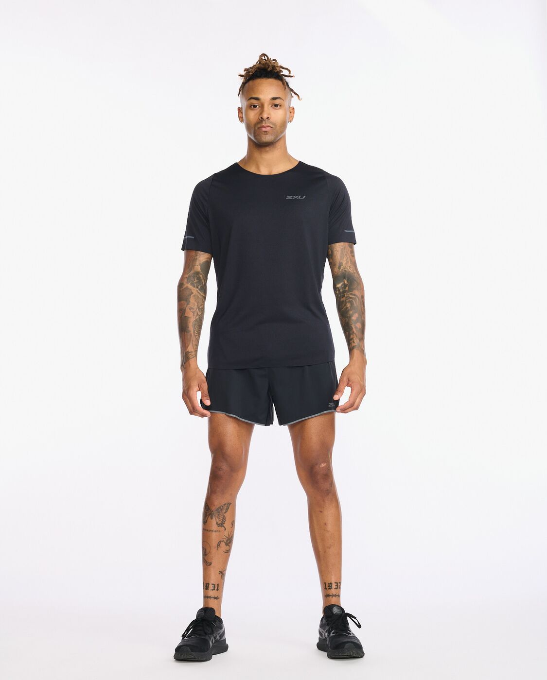 2XU South Africa - Mens Light Speed Tech Tee - Black/Black Reflective