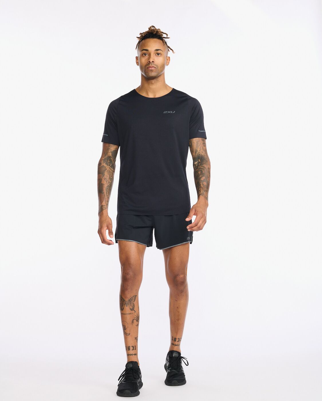 2XU South Africa - Mens Light Speed Tech Tee - Black/Black Reflective