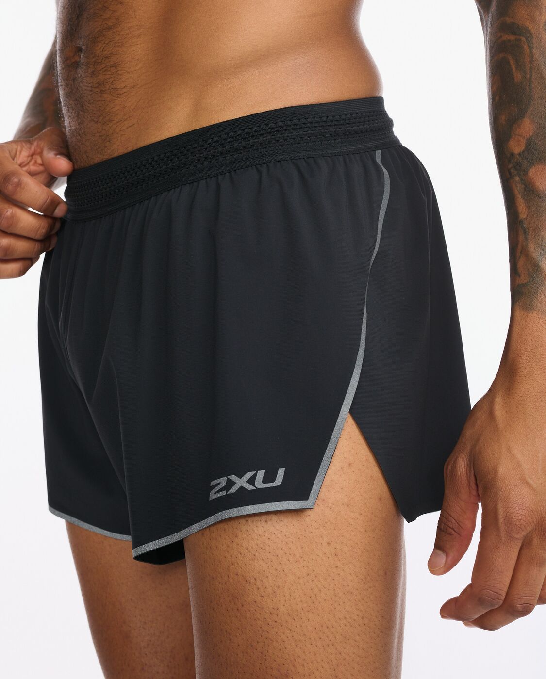 2XU South Africa - Mens Light Speed 3 inch Shorts - Black/Black Reflective
