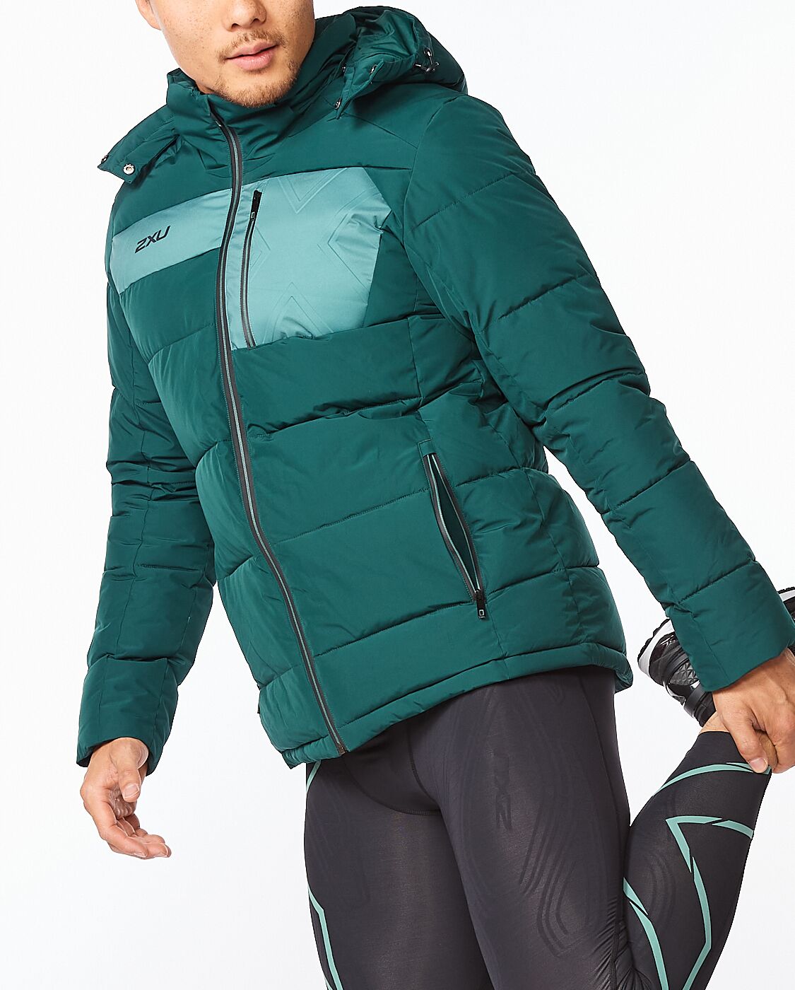 2XU South Africa - Mens Utility Insulation Jacket - Pine/Silver Sage