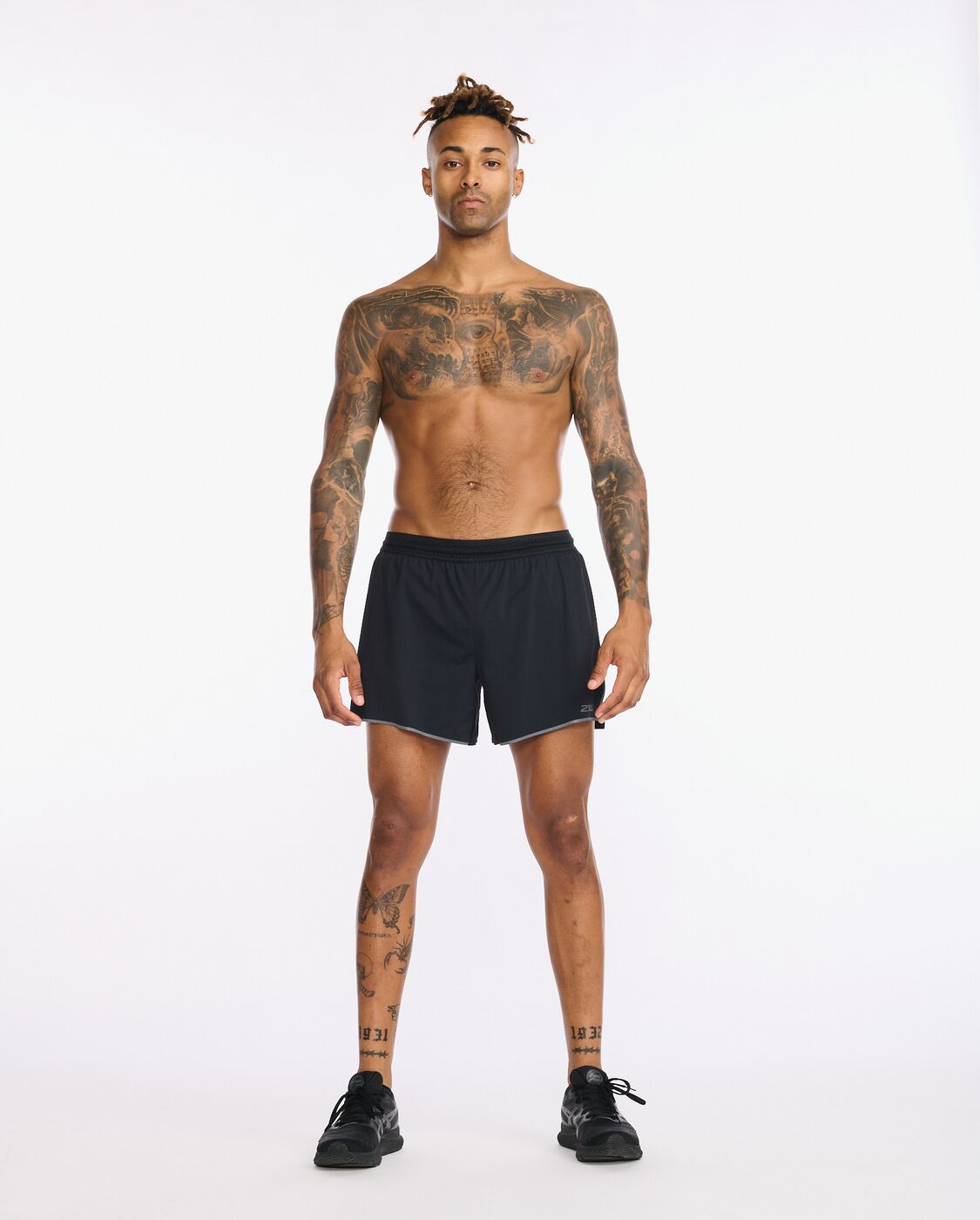 2XU South Africa - Mens Light Speed 5 inch Shorts - Black/Black Reflective