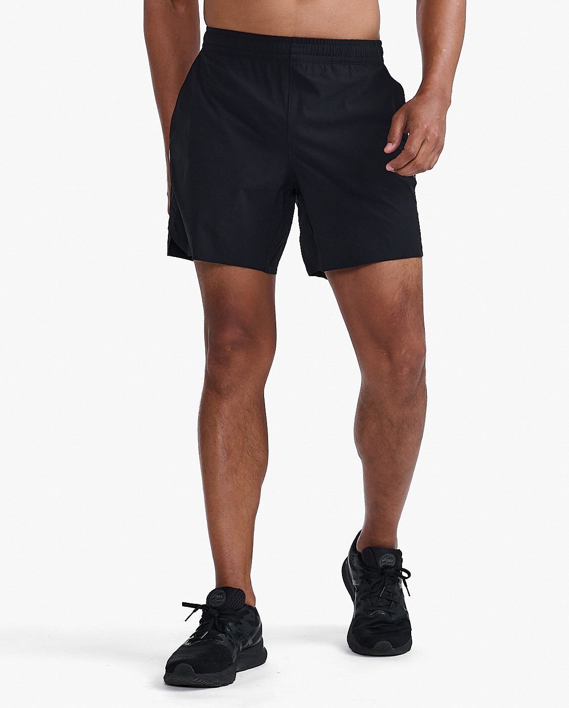 2XU South Africa - Mens Motion 6 Inch Shorts - BLK/BLK